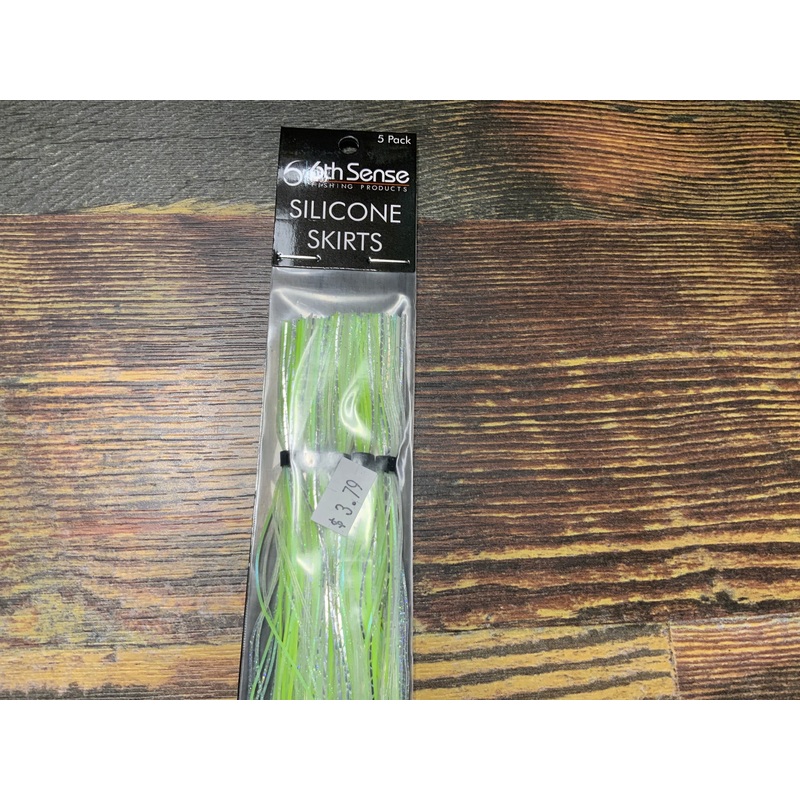 6th Sense Silicone Skirt – Chartreuse White Flash