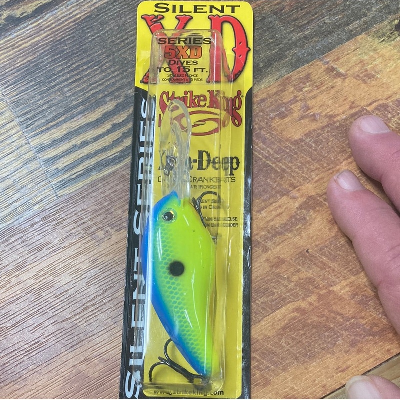 Strike King Pro Model 5XD Powder Blue Chartreuse