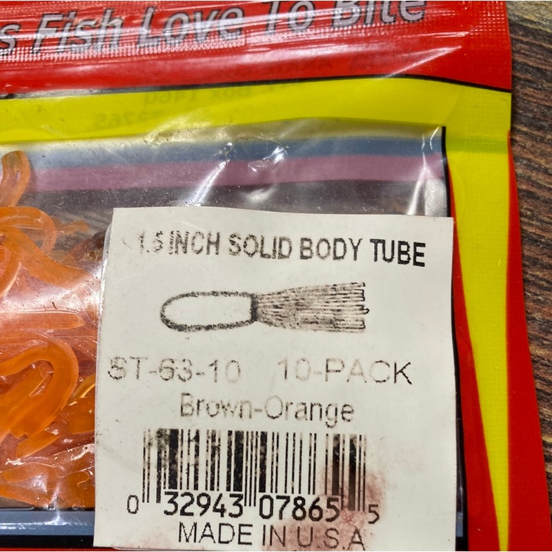 Arkie 1.5 Crappie Tube Brown – Orange