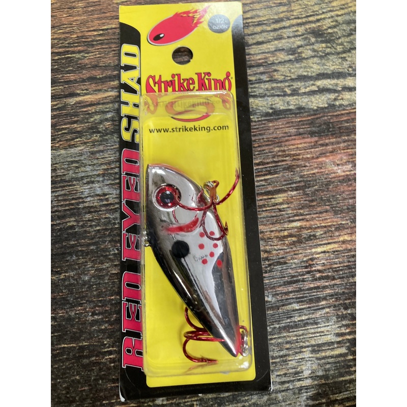 Strike King Red Eye Shad 1/2 oz. Bleeedingchr Black