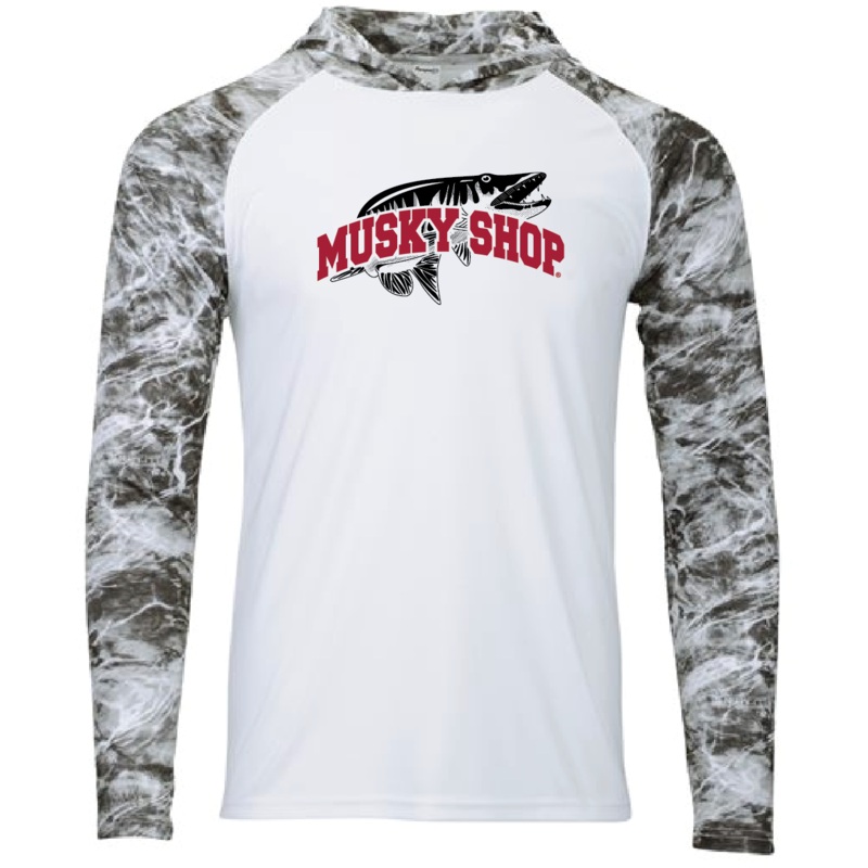 Musky Shop Paragon Biloxi Sun Hoodie Shirt Black Cardinal Red