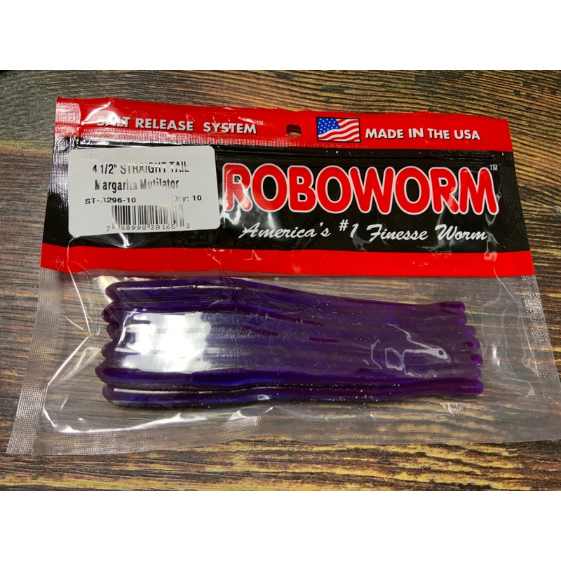 Roboworm Straight Tail 4.5″ Margarita Mutilator