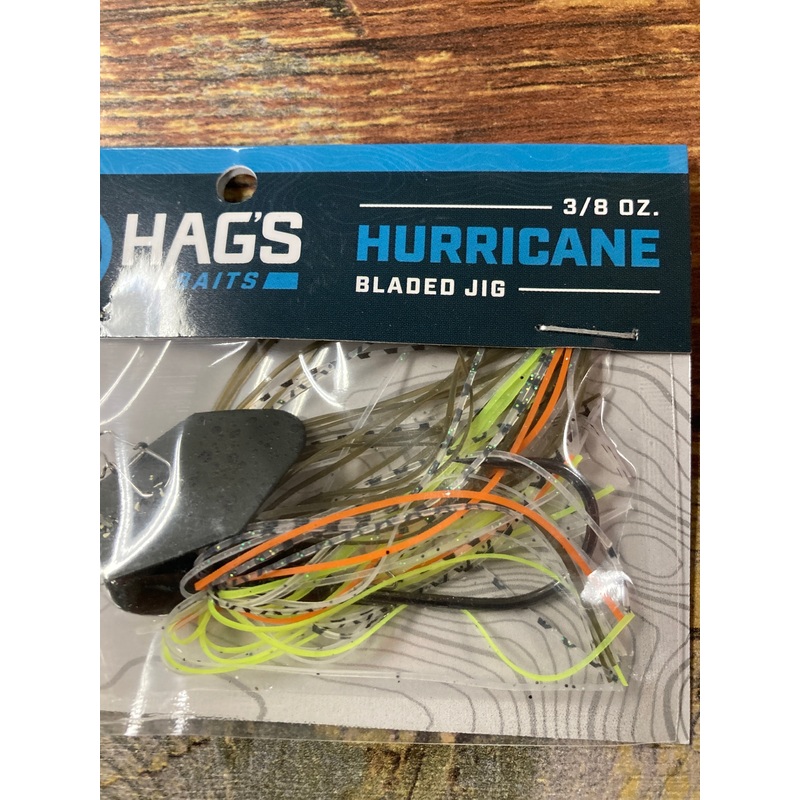 Hags Baits Hurricane 3/8 oz. Green Pumpkin Shad