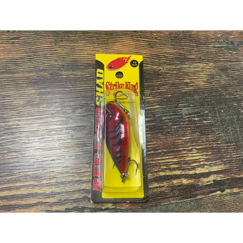 Strike King Red Eye Shad 1/2 oz. Delta Red