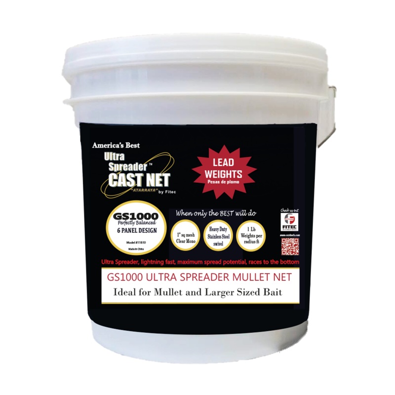 Fitec GS-1000 Ultra Spreader Mullet Series Cast Nets