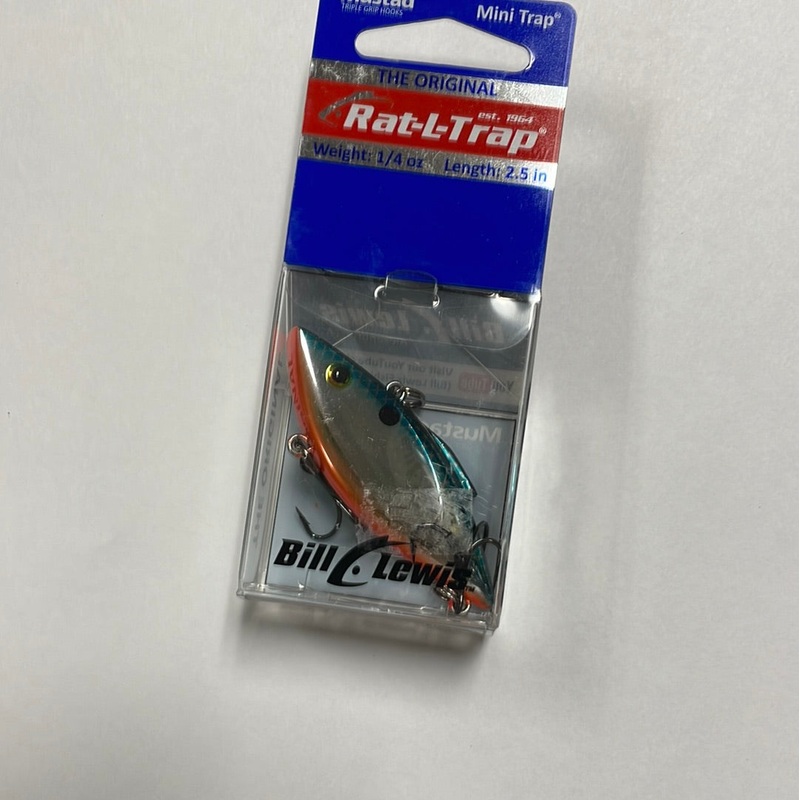 Mustad Rat-L-Trap Mini Trap 1/4 oz 2.5 Chrome Shad