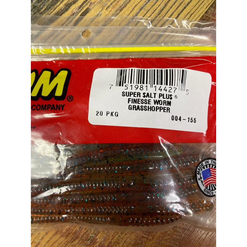 Zoom Finesse Worm 4.5 Grasshopper