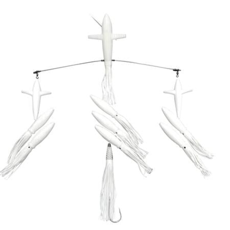 Chatter Lures Side Tracker 6″ Floating Bulb Squid Splash Spreader Trolling Bars