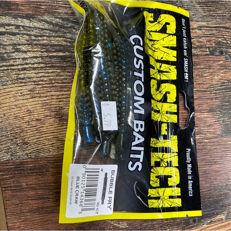 Smash Tech Bubble Fry 4″ Blue Craw