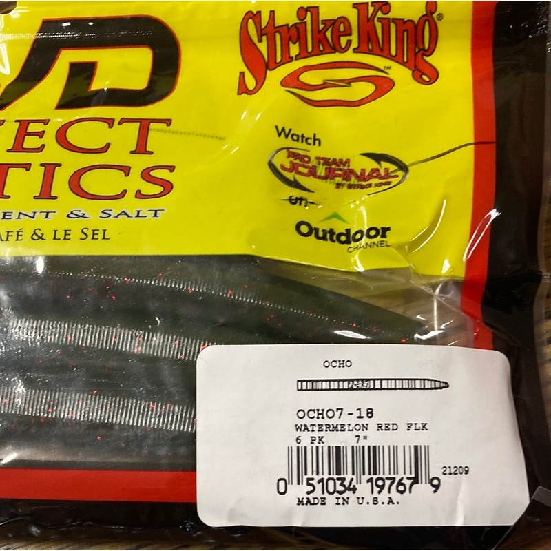 Strike King KVD Ocho 7 Watermelon Red Flake