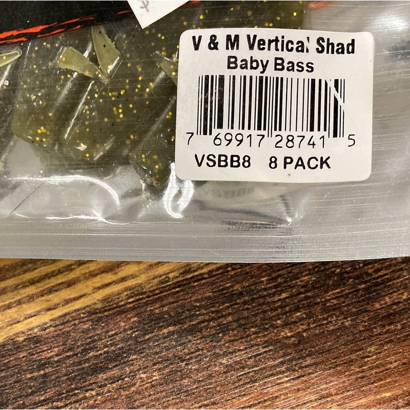 V&M Vertical Shad – Baby Bass