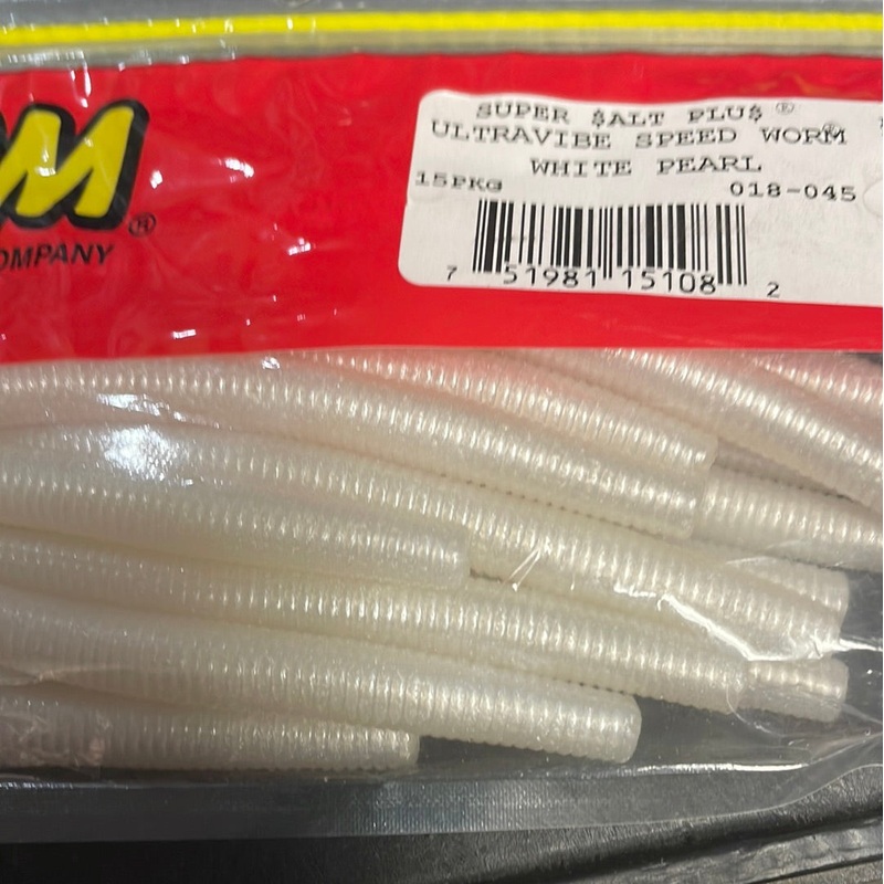 Zoom UV Speed Worm – White Pearl