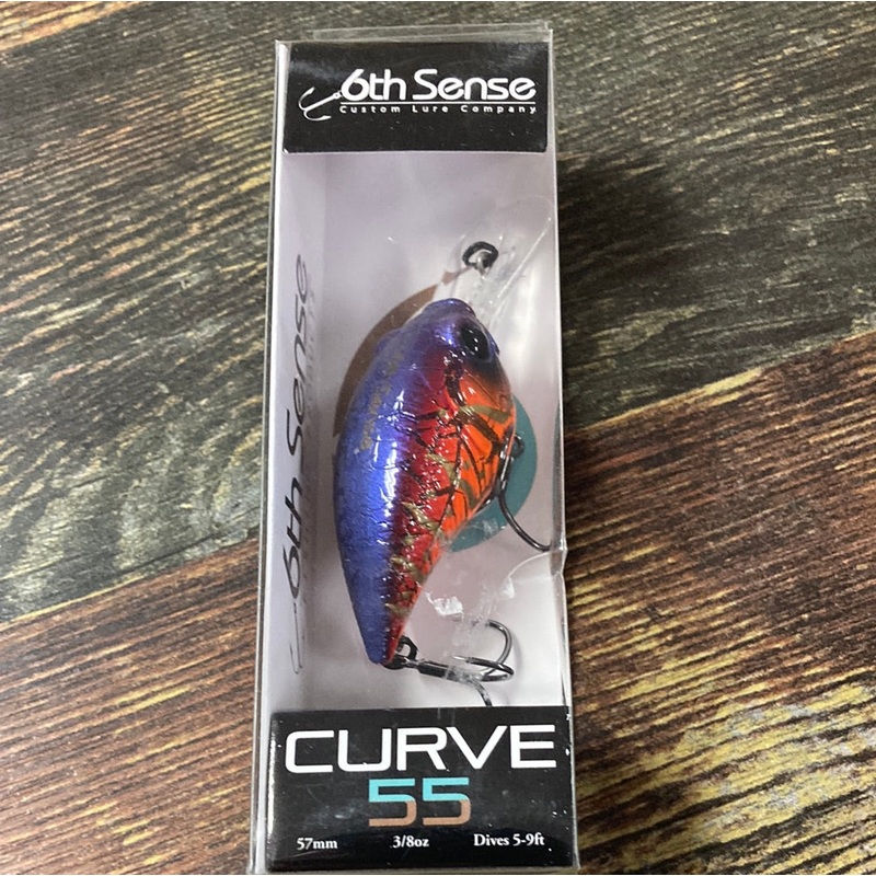 6th Sense Curve 55 – 3/8 oz. Crackle Craw