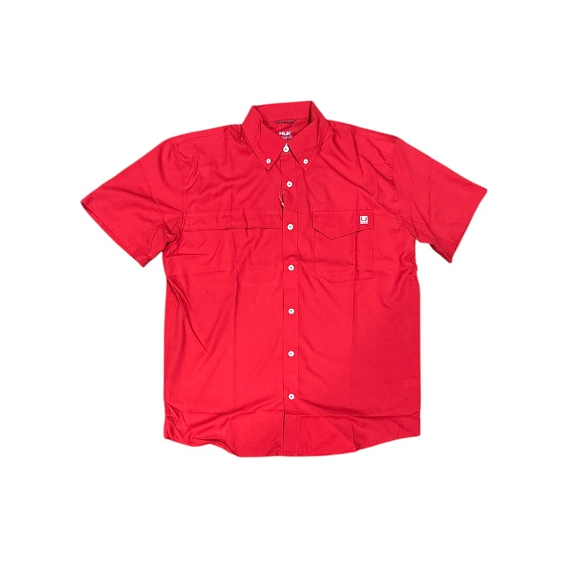 HUK Tidepoint SS Shirt – Red L