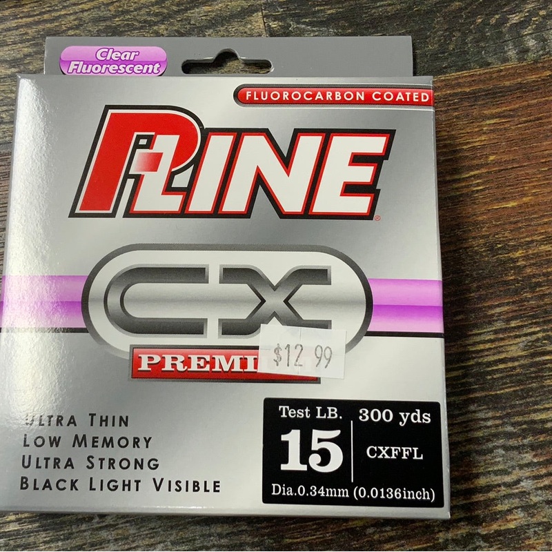 P LINE CX Premium Clear Fluoro 15 lb. 300 yds