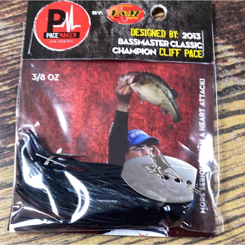 V&M Bladed Jig 3/8 oz. Black Blue