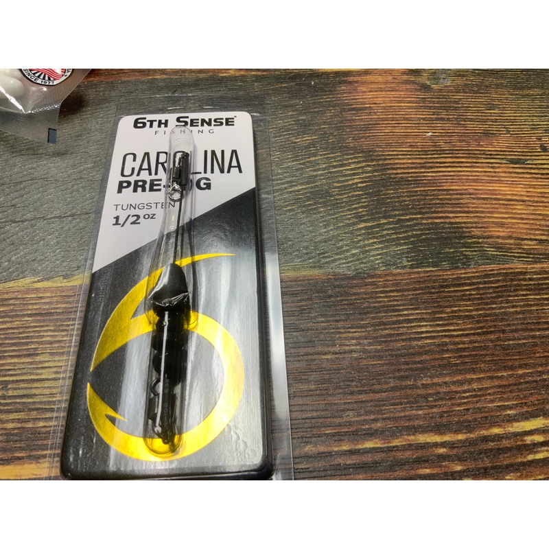 6th Sense Carolina Pre Rig Tungsten 1/2 oz. Black