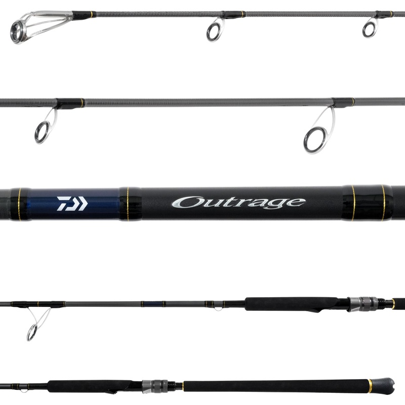 Daiwa Outrage 6FT6IN 30-65lb Jigging Spinning Rod – OTR66MS