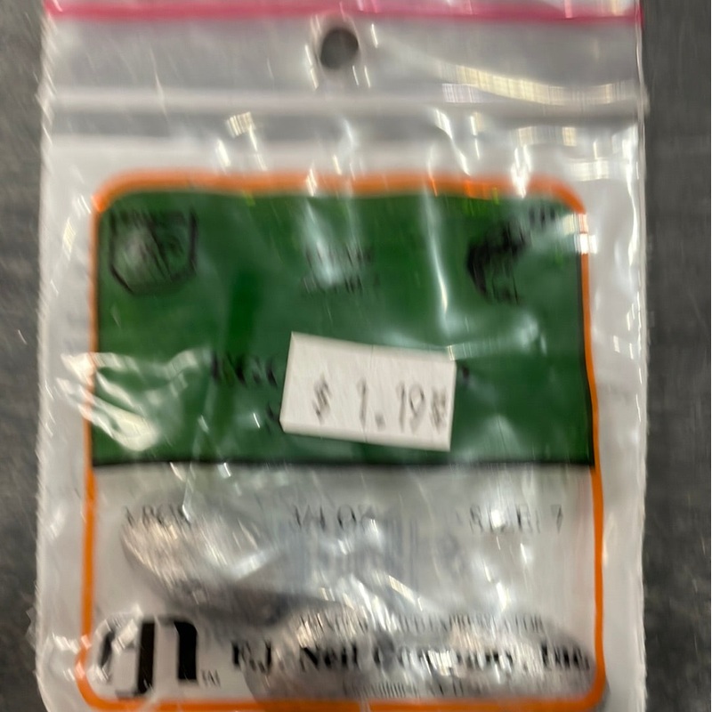 F J Neil Company Egg Sinker 3/4 oz Size 7