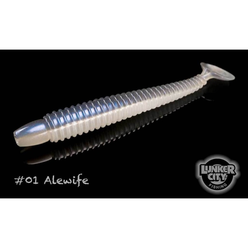 Lunker City Swimmin’ Ribster Paddletail Soft Baits