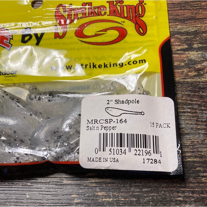 Mr Crappie 2 Shadpole Salt N Pepper