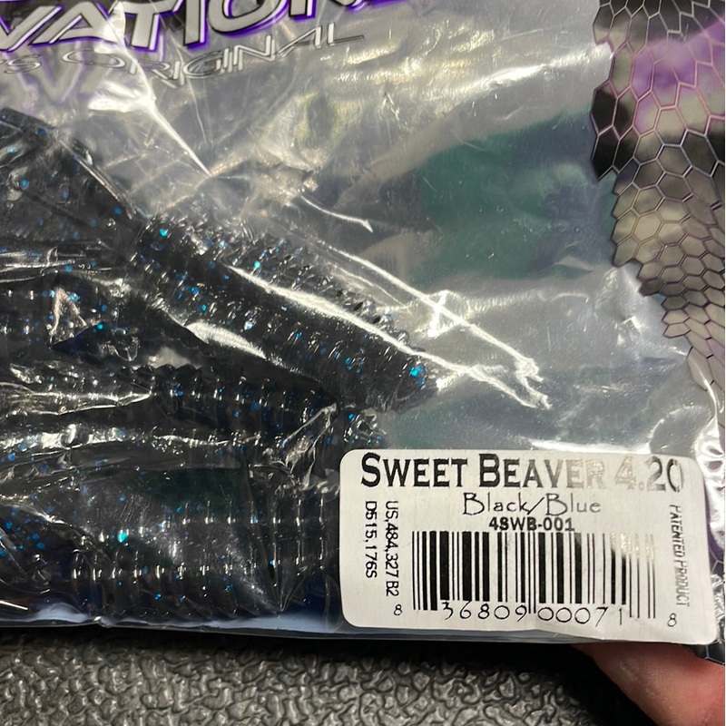 Reaction Innovations Sweet Beaver 4.20 Black/Blue