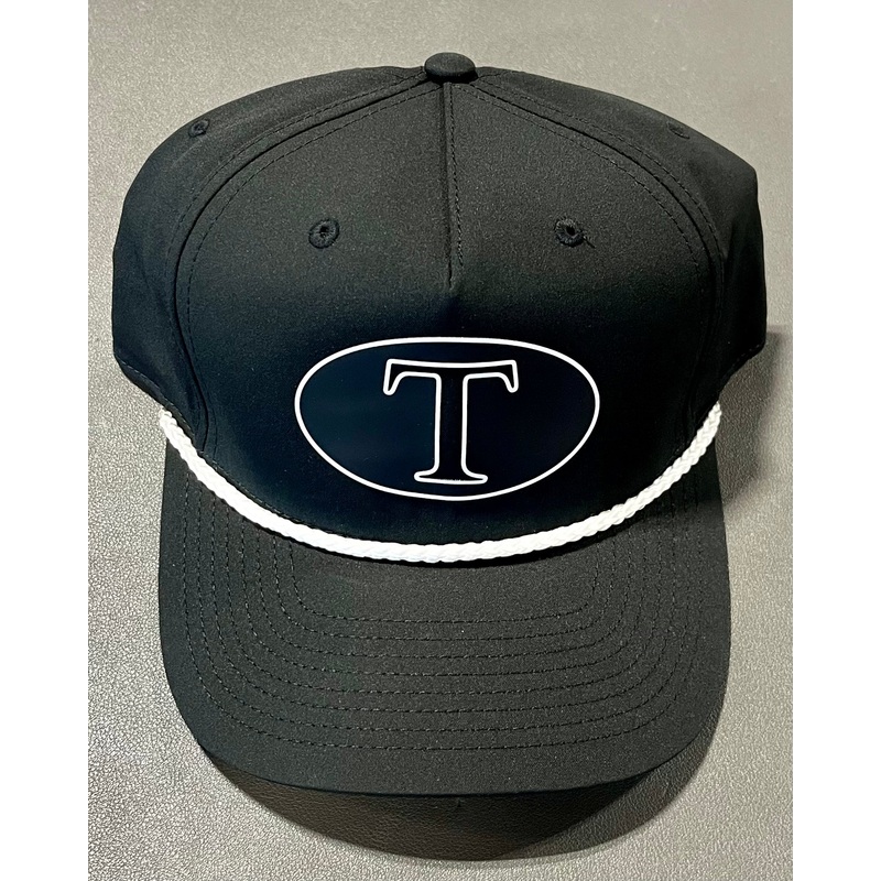 Tibor Black T Logo Hat