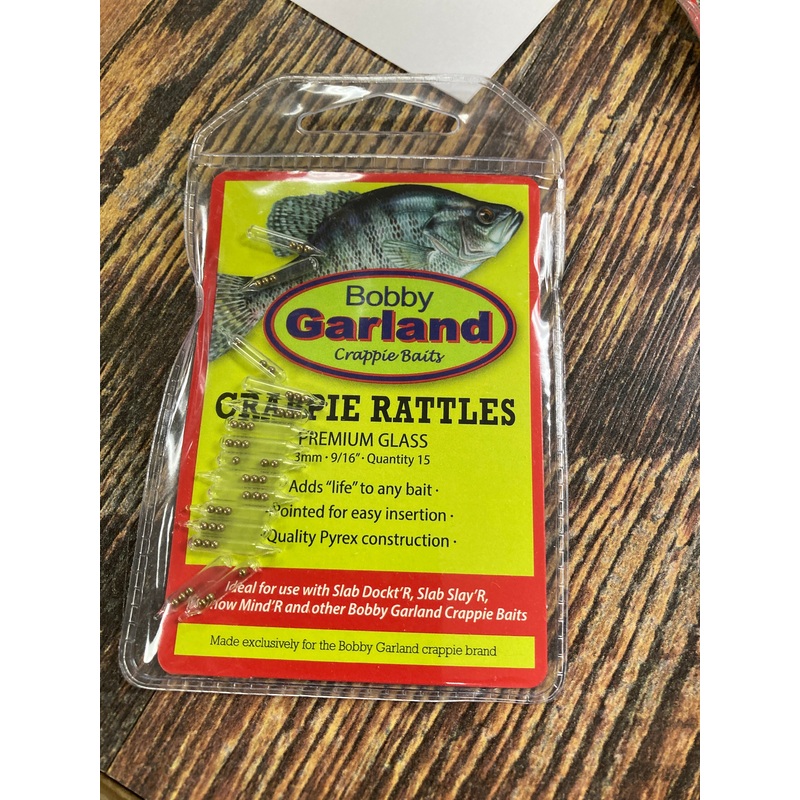 Bobby Garland Crappie Rattles – 9/16″ Clear