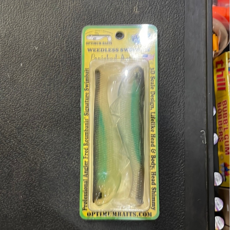 Optimum Baits Boom Boom Weedless Swimbait Ghost Rider