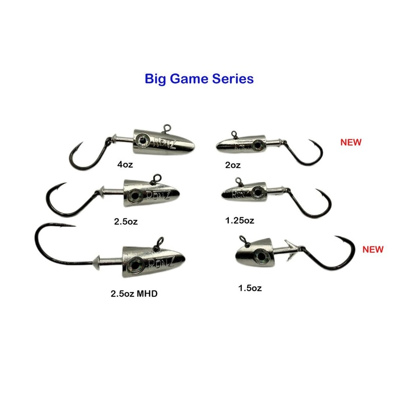 RonZ Z-Fin HD Big Game Series Paddletail Lures