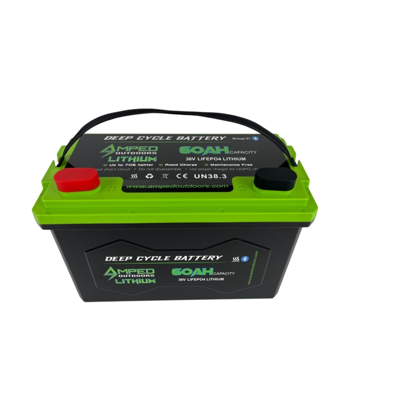 36V 60Ah Trolling Motor Lithium Battery (LiFePO4) – Bluetooth – IP67 Waterproof – Heated