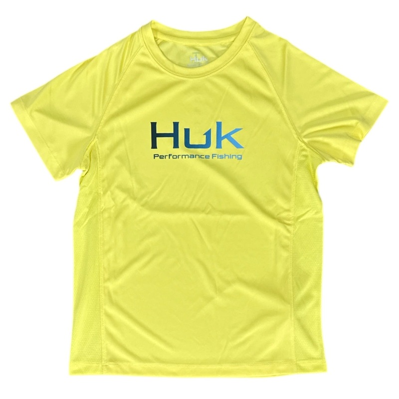 HUK Pursuit SS Crew Solid Yellow YXL