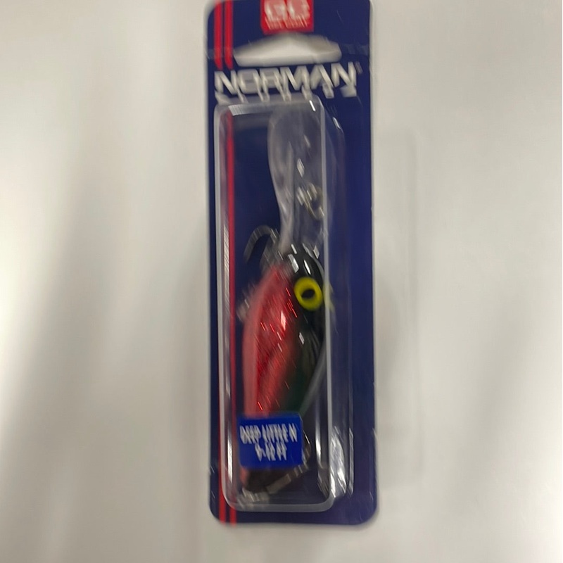 Norman Lures Deep Little N 9-12 Rd/Blk/RD Flk