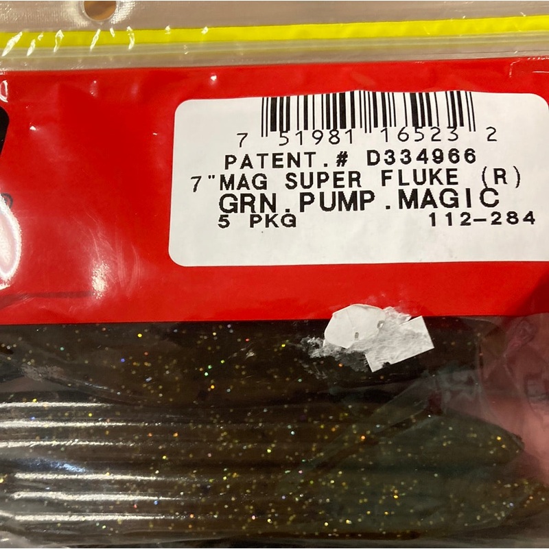 Zoom Mag Super Fluke 7″ Green Pumpkin Magic