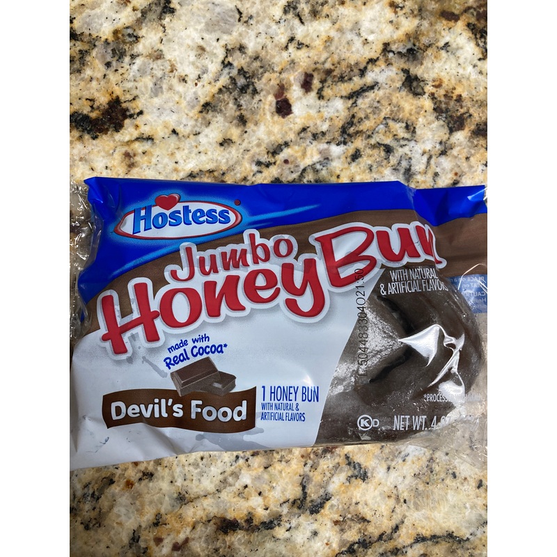 Hostess Jumbo Honey Bun – Devils Food