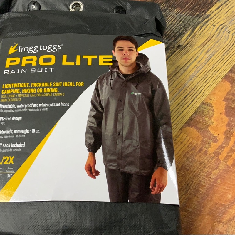 Frogg Toggs Pro Lite Rain Suit 2XL – Carbon Black