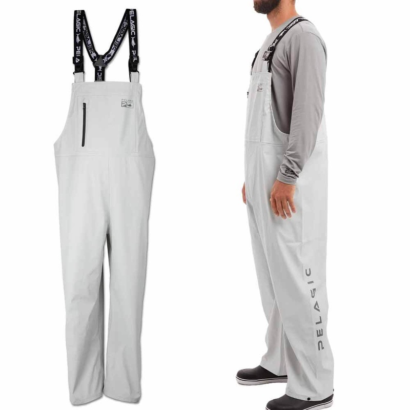 Pelagic Chubasco Rain Bib Light Grey