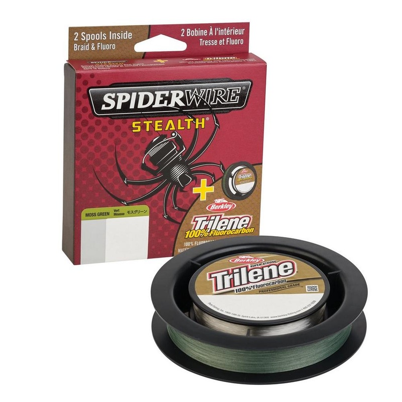 Spiderwire Stealth Trilene 100% Fluorocarbon Dual – 125yds