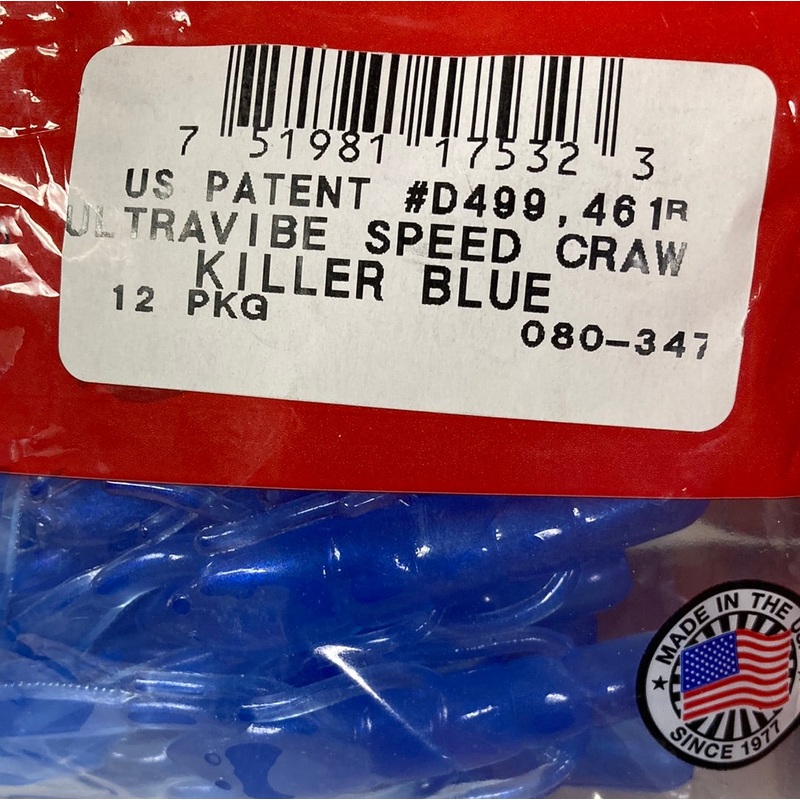 Zoom U-V Speed Craw – Killer Blue