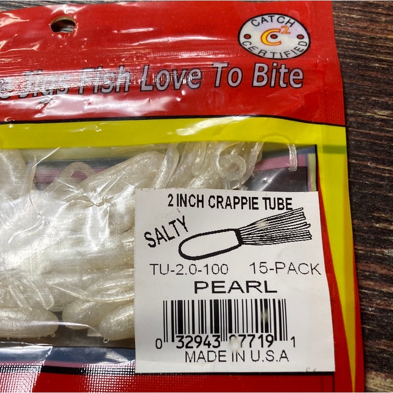 Arkie 2 Crappie Tube Pearl