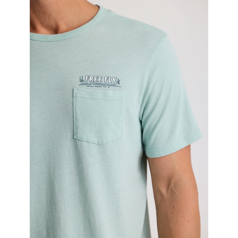 Free Fly Lazy Tides Pocket Tee