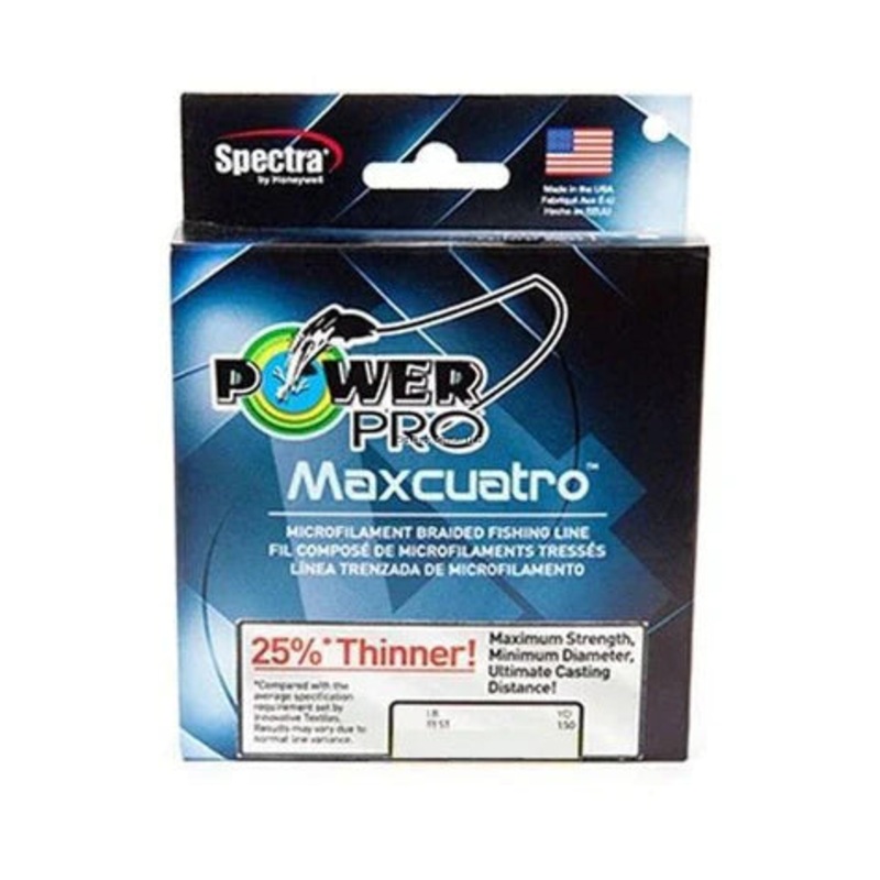 PowerPro Maxcuatro Braided Fishing Line (300 yd Spools)
