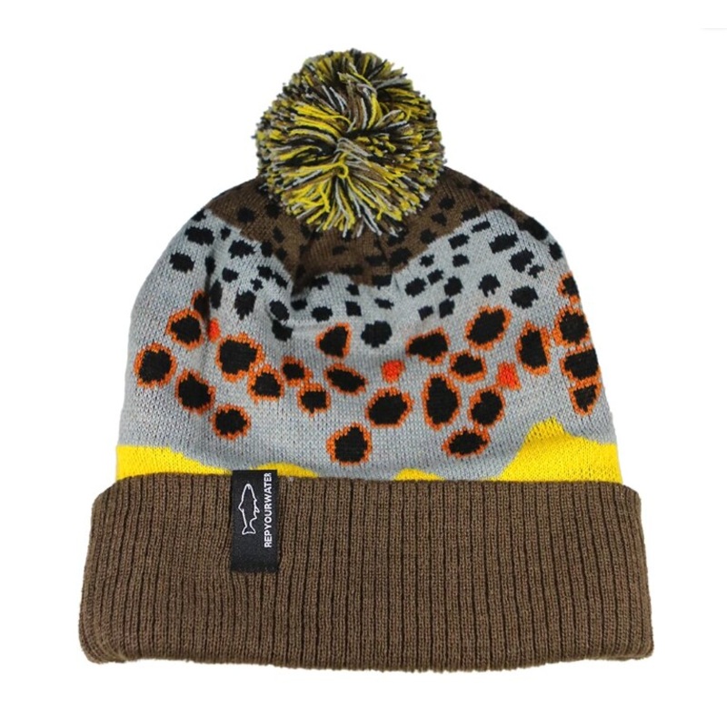 Rep Your Water Brown Trout Skin 2.0 Knit Hat