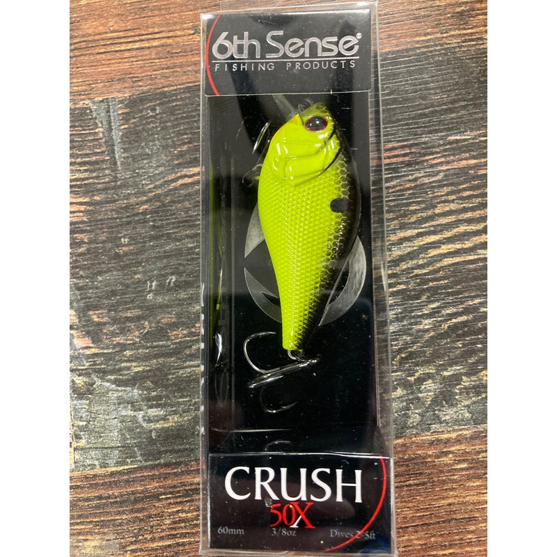 6th Sense Crush 50X – 3/8 oz. Chartreuse Black Back