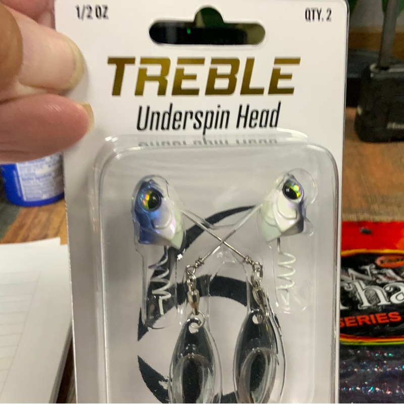 6th Sense Treble Underspin Head 1/2 oz. – Baby Shad