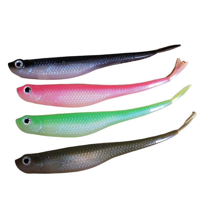 Fat Cow Finesse Baits 5″ Fat Shad Soft Plastics