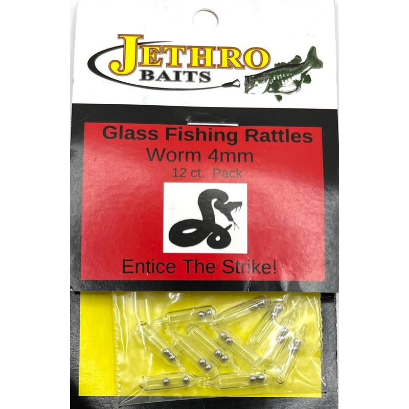 Jethro Baits Glass Fushimg Rattles