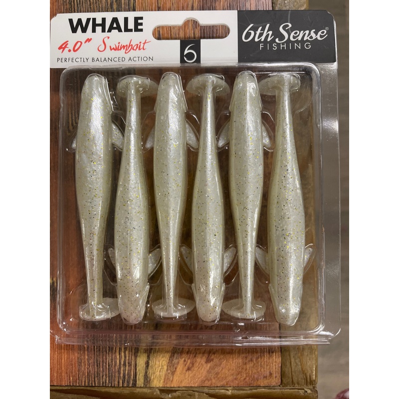 6th Sense Whale Swimbait – Platinum White 4.0