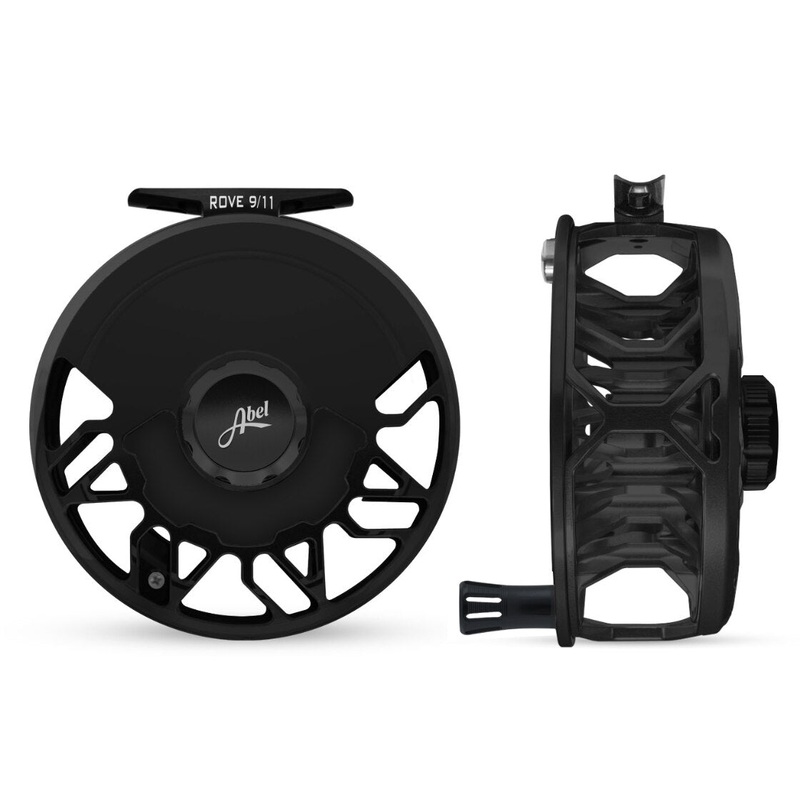 Abel ROVE 9/11 Fly Reel – Black / Black Drag Knob + Black Drag Plate & Black Aluminum Handle