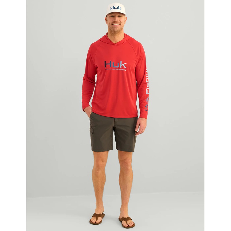 HUK Pursuit Hoodie Red Large